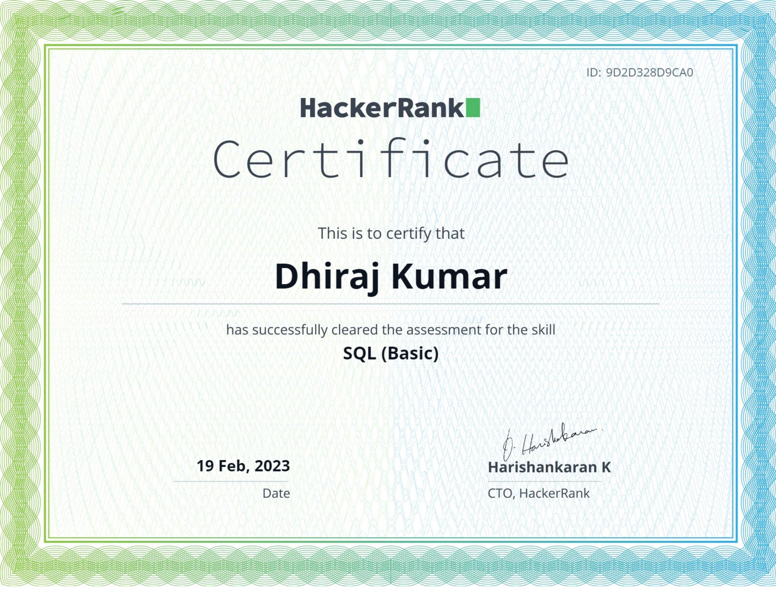 Certification 18